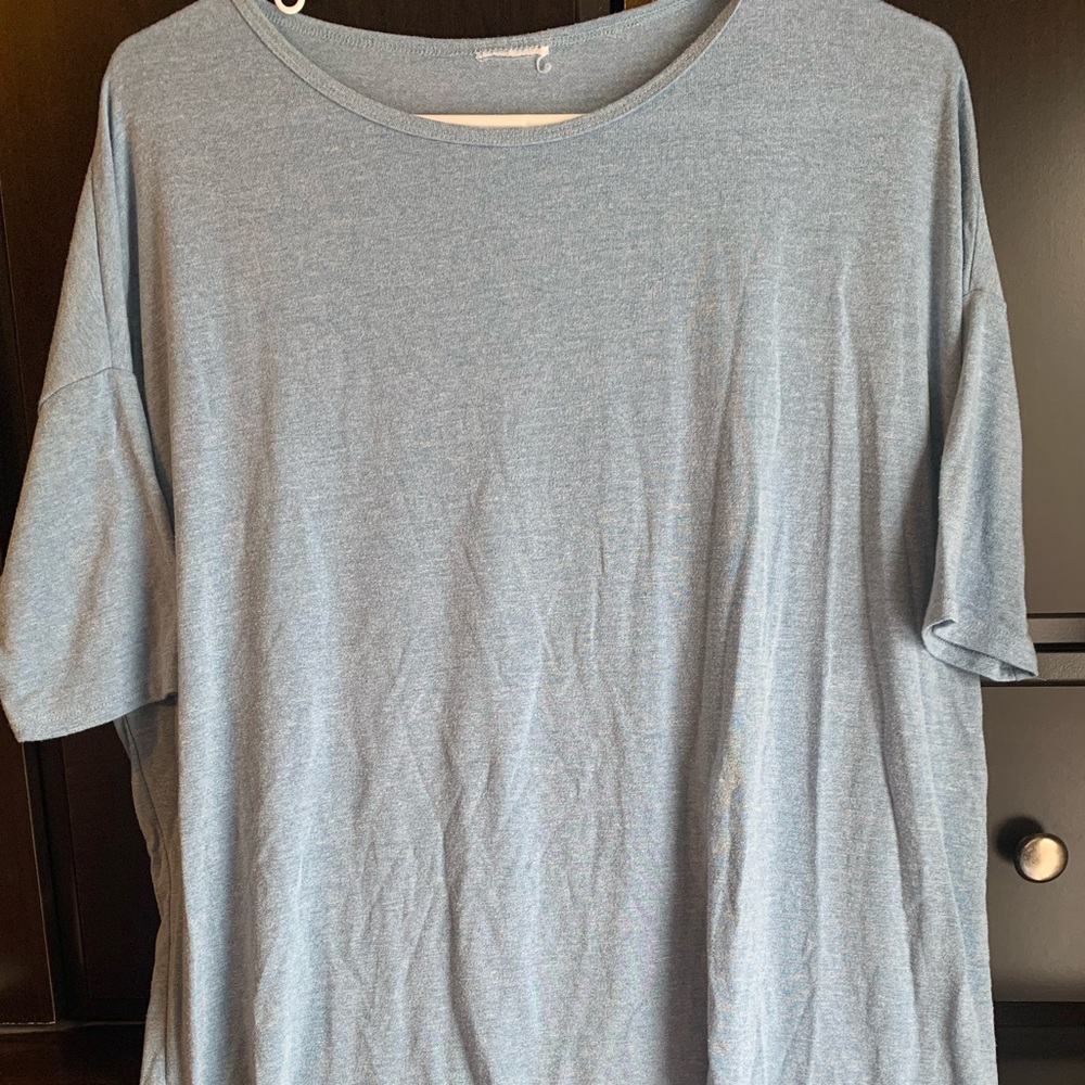 Lularoe Irma shirt XS, light blue